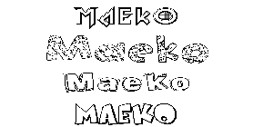 Coloriage Maeko