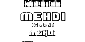 Coloriage Mehdi