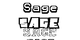 Coloriage Sage