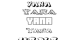 Coloriage Yana